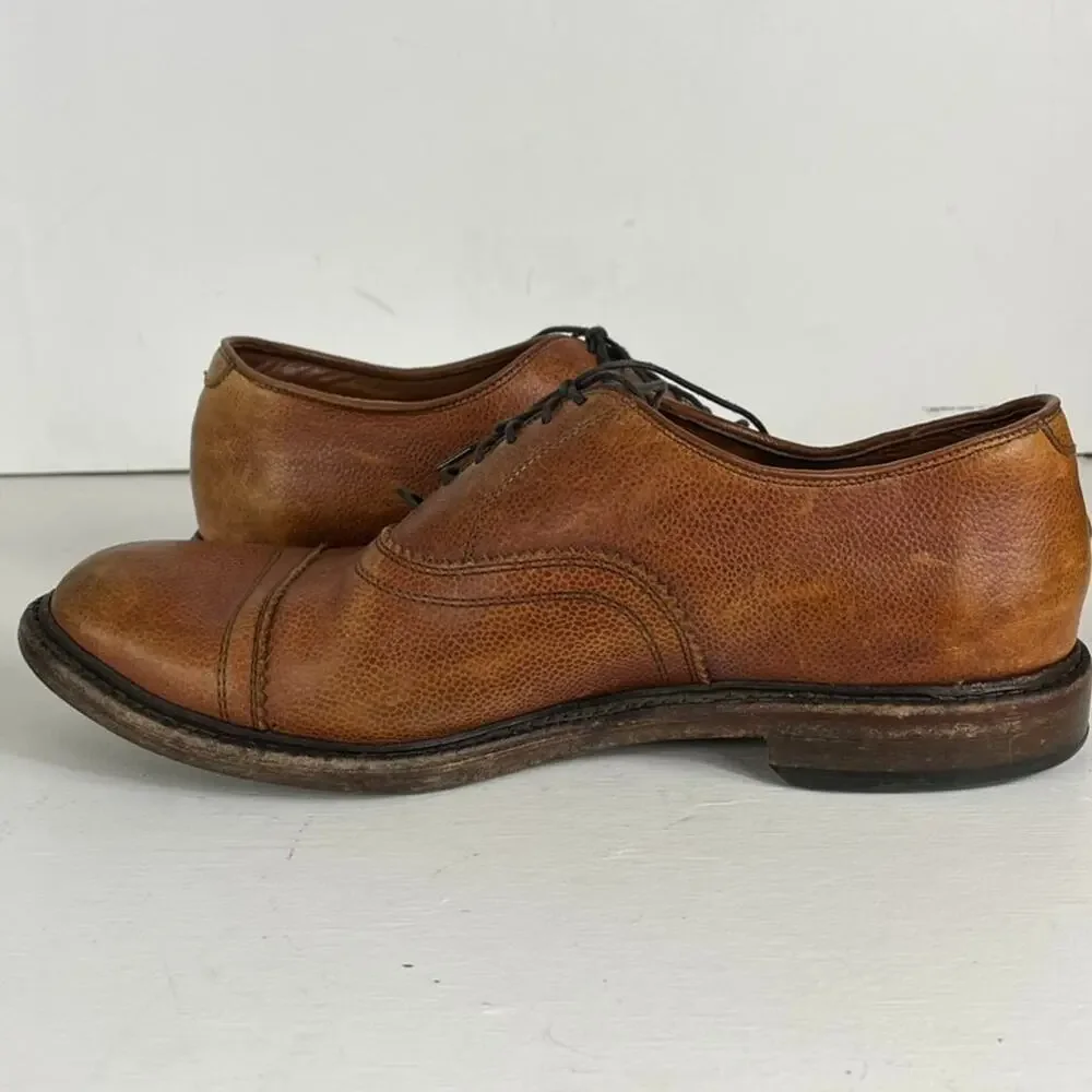Allen Edmonds Fullerton Mens Size 10 Brown Leather Oxford Dress Shoes